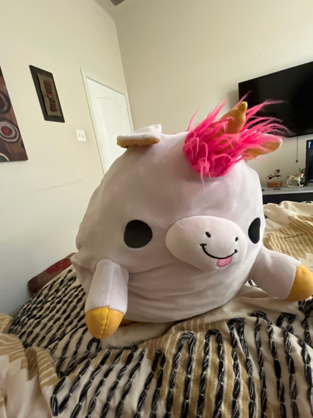 Chilling with my stuffed animal&nbsp;Pinky